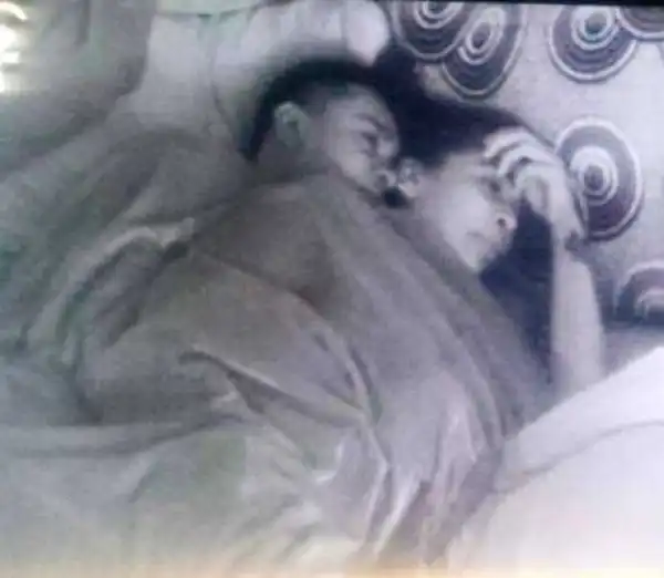 Moment Big Brother Naija Housemates Tboss And Miyonce Were Caught Smooching (18+ video)